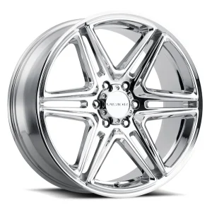 Vision Wheel Street Designs – 476 WEDGE – Chrome – 20″x9″ 15mm – Summer Wheels – 476-2985C15
